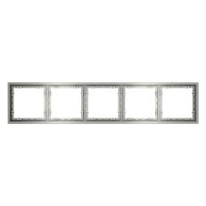 Изображение Рамка пластиковая VOLTUM S70 на 5 постов (сталь)