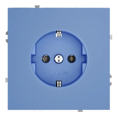Изображение Розетка встраиваемая VOLTUM S70 с заземлением 16А (деним)
